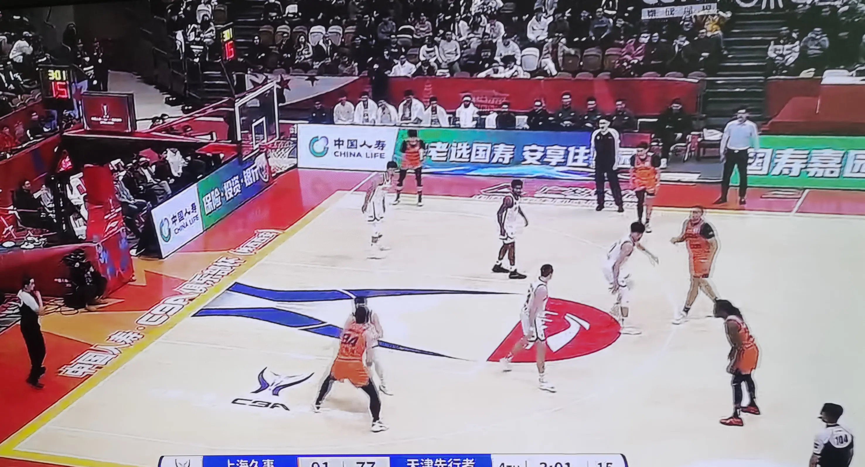台湾男篮迎战天津队,势不可挡进攻